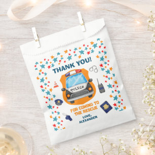 Police Birthday Party  Favour Bags