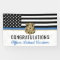 Police Blue Line Flag Congratulations Graduation