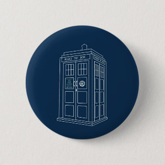 Police Box 6 Cm Round Badge