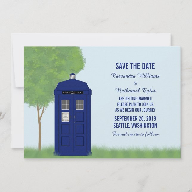 Police Box Save the Date Invite v4 (Front)