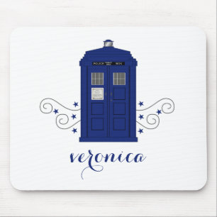 Police Box Swirls Mousepad