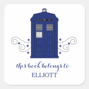 Police Box Swirls Stickers