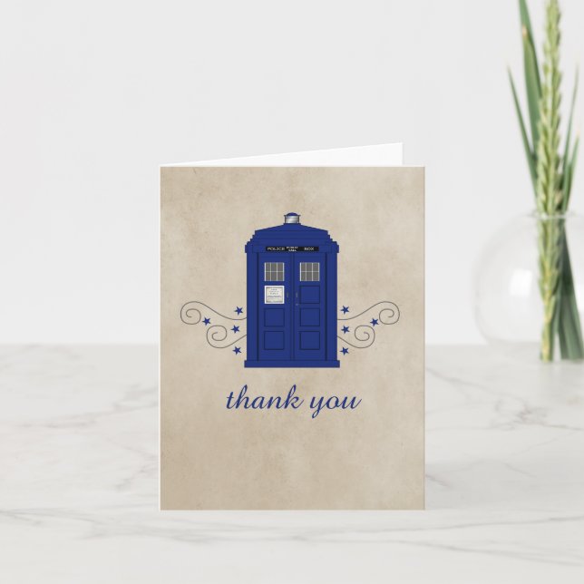 Police Box Thank You Card v6 (Front)