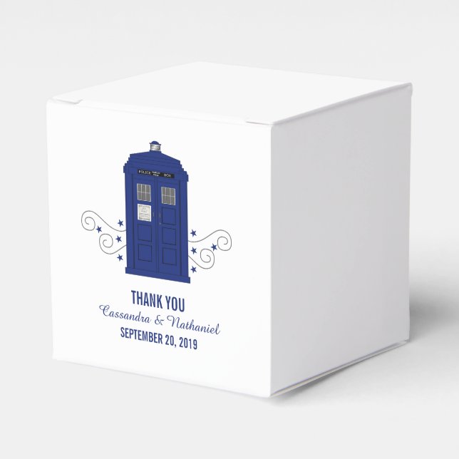 Police Box Wedding Favour Boxes v3 (Front Side)
