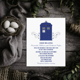 Police Box Wedding Invite v3