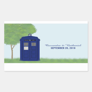Police Box Wedding Stickers v4