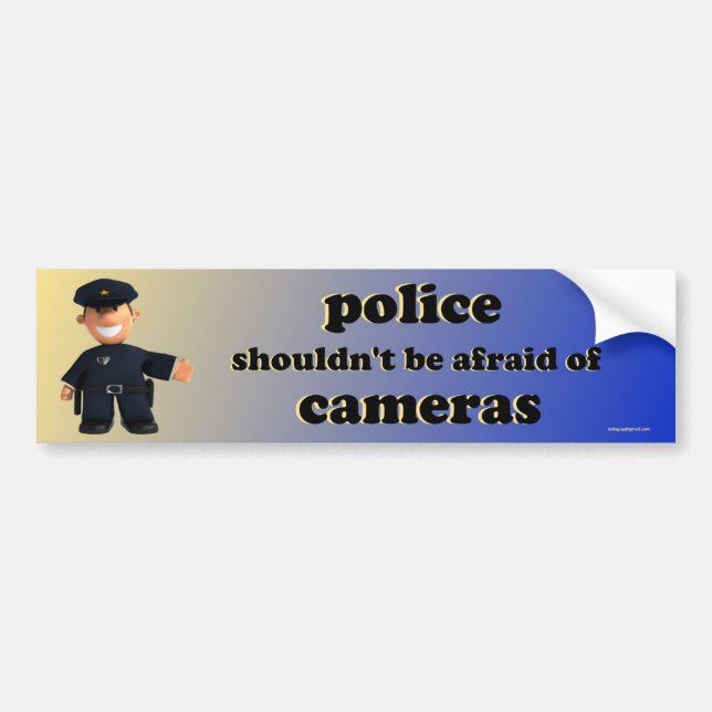police bumper sticker (Front)