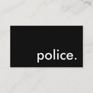 police. business card