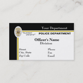 Police Business Card