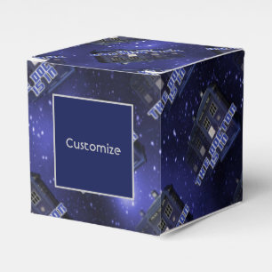 Police Call Box Cube Favour Box