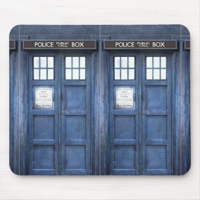 Police Call Box Mouse Pad (Front)