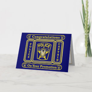 Police Captain Promotion Card