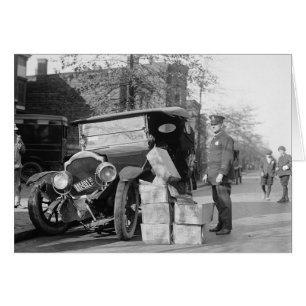 Police Capture Bootleggers Car, 1922
