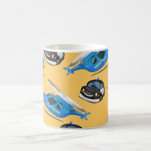 Police Car and helicopter Coffee Mug