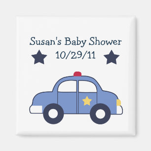 Police Car/Hero Magnet/Keepsake/Party Favour Magnet