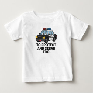 Police Car Kids Baby T-Shirt