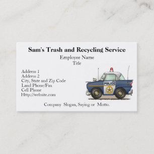 Police Car Police Crusier Cop Car Business Card