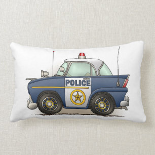 Police Car Police Crusier Cop Car Lumbar Cushion
