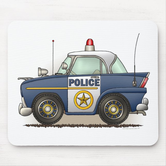 Police Car Police Crusier Cop Car Mouse Pad (Front)