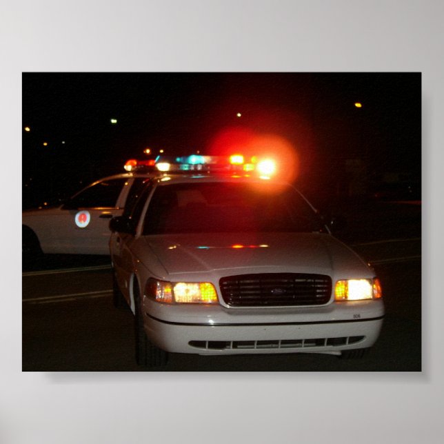 Police Car Poster (Front)
