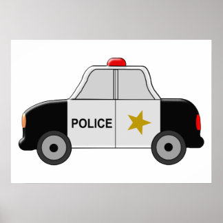 Police Car Poster