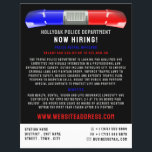 Police Car Siren, Police Officer Law Recruitment Flyer<br><div class="desc">Police Car Siren,  Police Officer Law Recruitment Flyer by The Business Card Store.</div>