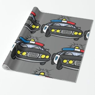 Police Car Wrapping Paper