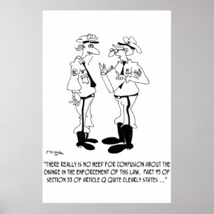Police Cartoon 5842 Poster