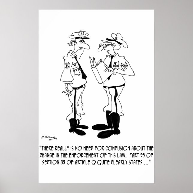 Police Cartoon 5842 Poster (Front)