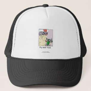 Police Cartoon Fly Swat Team On A Cap