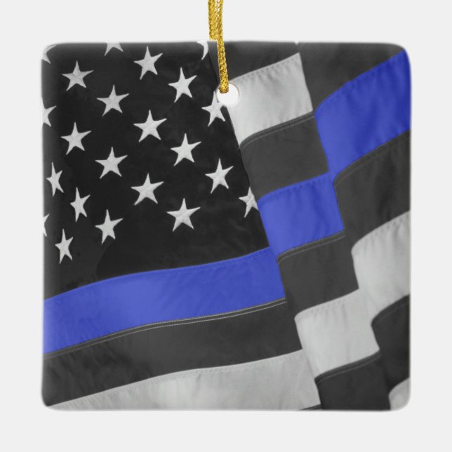 Police Ceramic Ornament (Front)