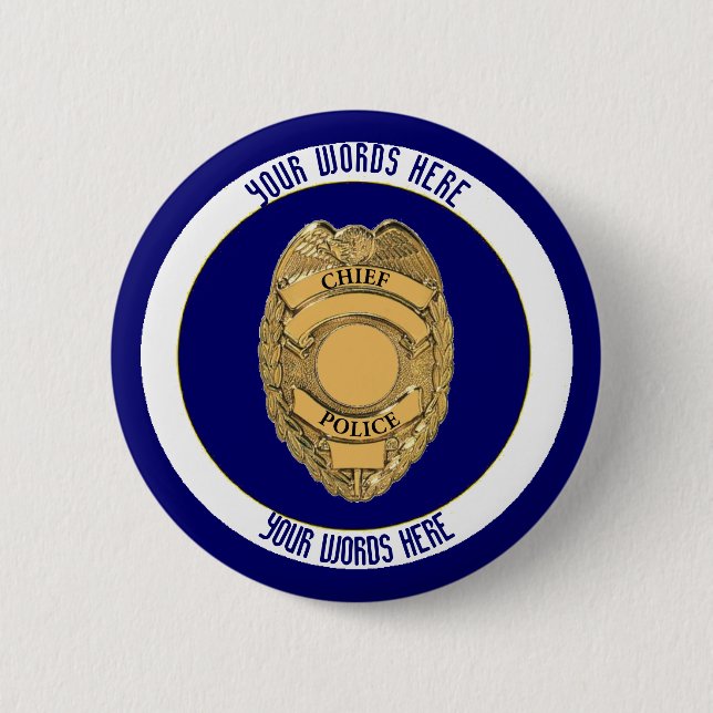 Police Chief Badge Shield Custom (Front)