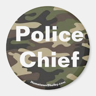 Police Chief camo magnet