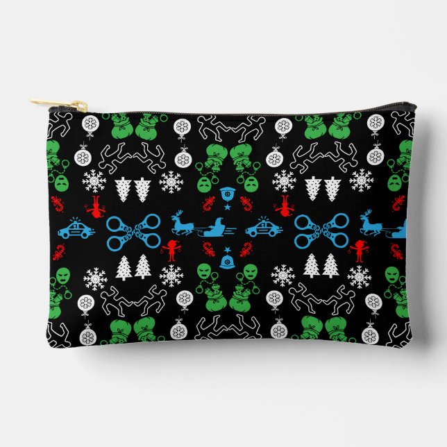 Police Christmas Decorative Accessory Pouch (Front)