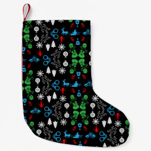Police Christmas Decorative Small Christmas Stocking