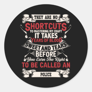 Police Classic Round Sticker