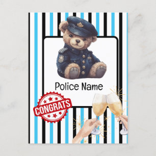 Police Congratulations  Postcard