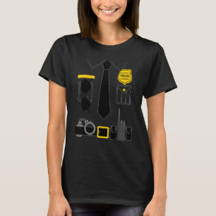 Police Costume For Kids & Adults Halloween Police T-Shirt