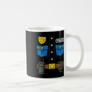 Police Costume Funny Cop Law Enforcement Men Boys Coffee Mug