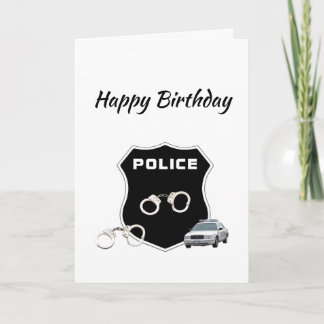 Police Crime Badge Card