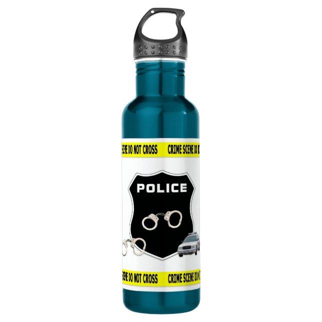 Police Crime Scene 710 Ml Water Bottle (Front)