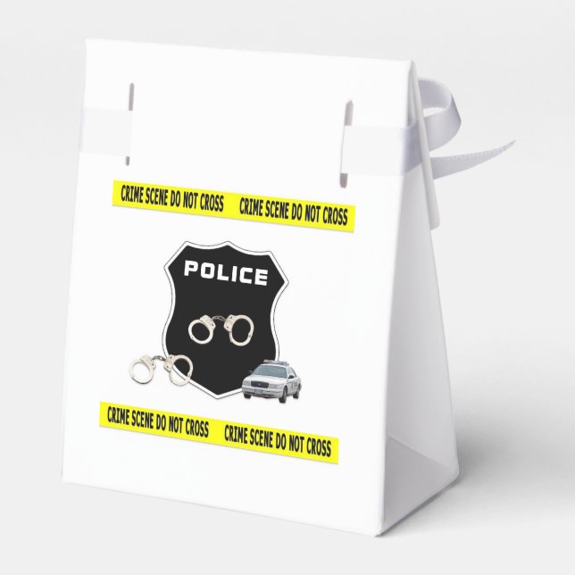 Police Crime Scene Favour Box (Back Side)