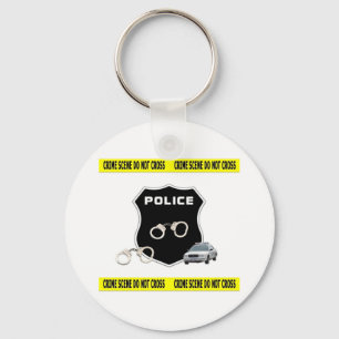 Police Crime Scene Key Ring