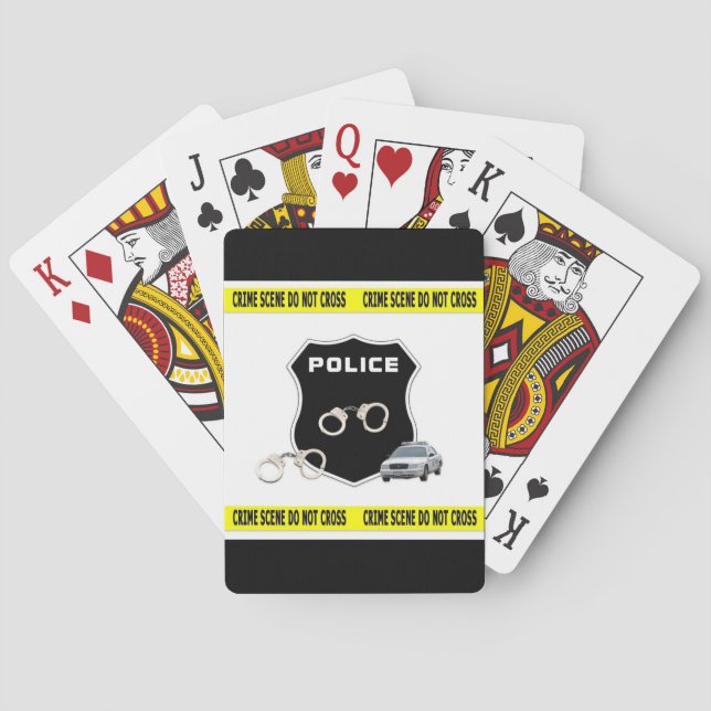 Police Crime Scene Playing Cards (Back)