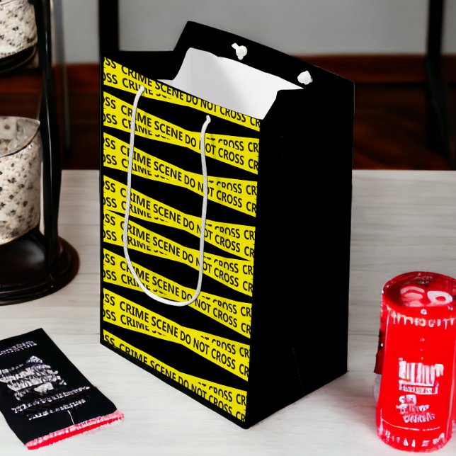 Police Crime Scene Tape  Medium Gift Bag (Police Crime Scene Tape gift bags from Ricaso )