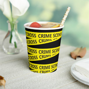 Police Crime Scene Tape  Paper Cups