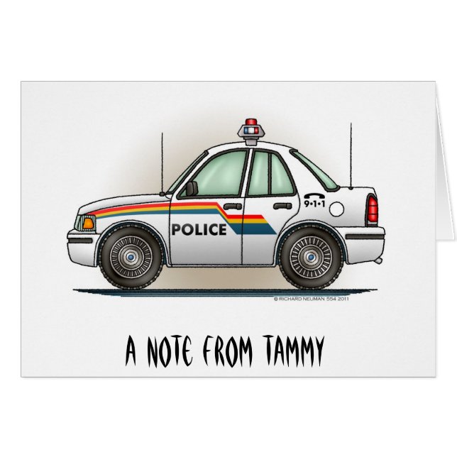 Police Cruiser Car Cop Car (Front Horizontal)