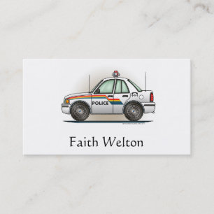 Police Cruiser Car Cop Car Business Card