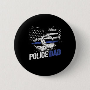 Police Dad Father Policeman Police Officer Cop Gif 6 Cm Round Badge