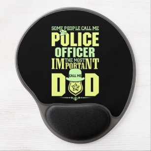Police Dad   Law Enforcement   Father's Day Gel Mouse Mat